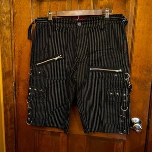 Tripp nyc striped bondage shorts